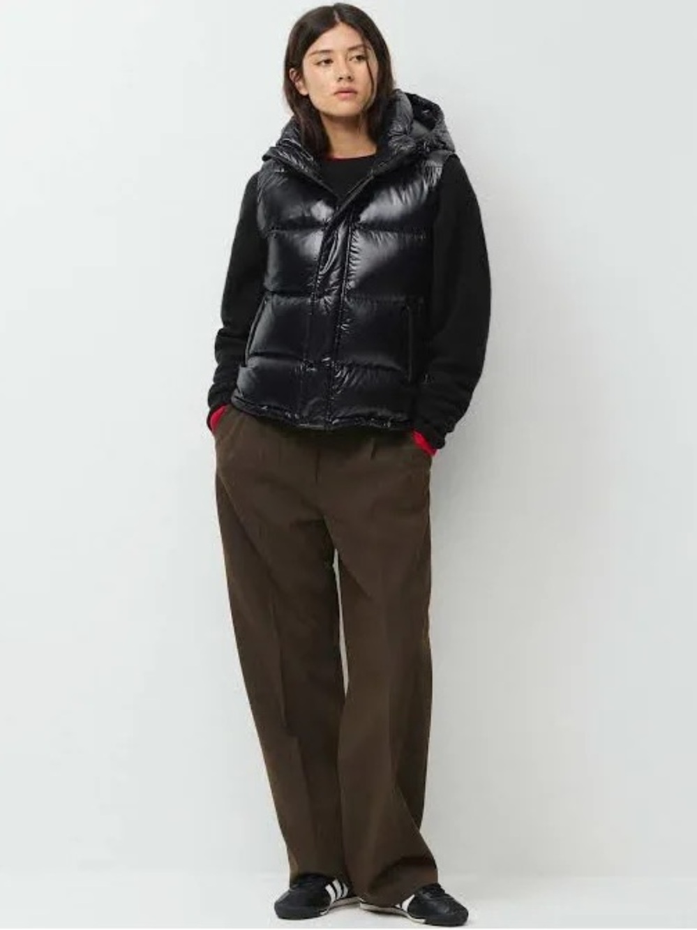 Aritzia Black Puffer Vest
